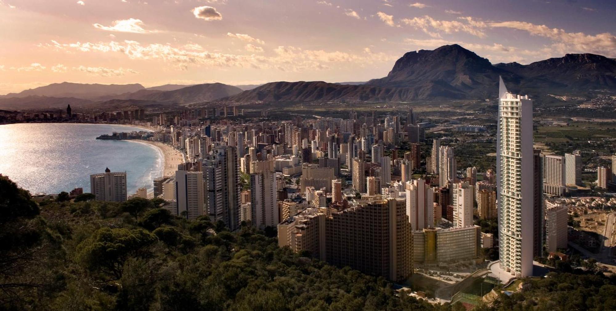 貝尼多姆Skyline 18 Terraza Privada Con Impresionantes Vistas Al Mar公寓 外观 照片