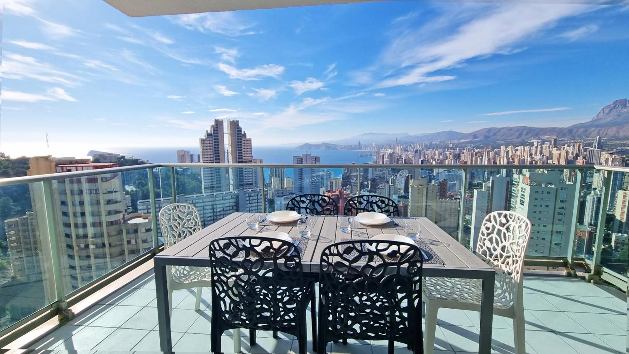 貝尼多姆Skyline 18 Terraza Privada Con Impresionantes Vistas Al Mar公寓 外观 照片